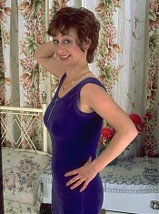 Horny housewife showing her wet cunt